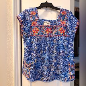 Savanna Jane Multicolor Floral Blouse